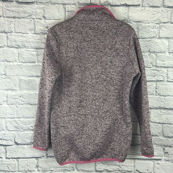 Knit Snap Pullover in Pink Heather by Simply Southern Size Small - Picture 7 of 7